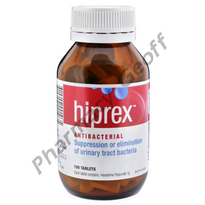 Hiprex (Hexamine Hippurate) - 1g (100 Tablets) 