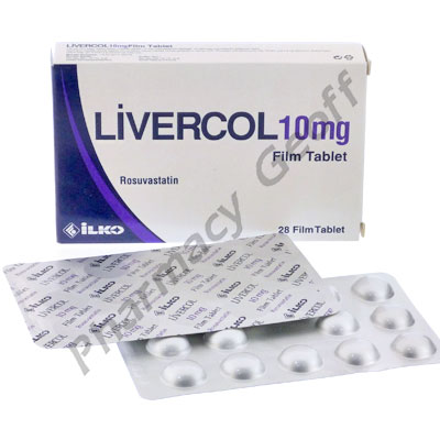 Livercol (Rosuvastatin Calcium) - 10mg (28 Tablets) 