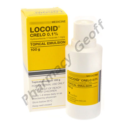 Locoid Crelo (Hydrocortisone Butyrate) - 0.1% (100ml) 