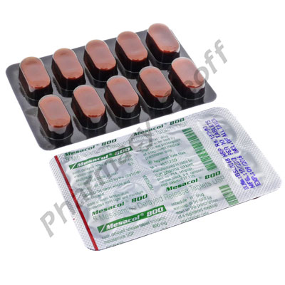 Mesacol 800 (Mesalamine) - 800mg (10 Tablets) 