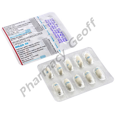 Milza 25 (Milnacipran Hydrochloride) - 25mg (10 Capsules) 