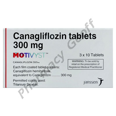 Motivyst (Canagliflozin) - 300mg (10 Tablets)