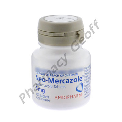 Neo-Mercazole (Carbimazole) - 5mg (100 Tablets) 