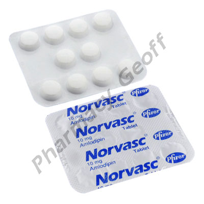 Norvasc (Amlodipine Besylate) - 10mg (30 Tablets)(Turkey) 