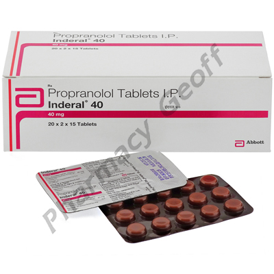 Inderal Propranolol 40mg 15 Tablets Heart Health Pharmacy Geoff