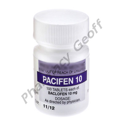 Pacifen (Baclofen) - 10mg (100 Tablets) 