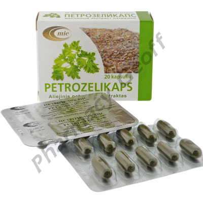Petroselicaps (Oily Extract of Parsley Seeds) - 0.5g (20 Capsules)