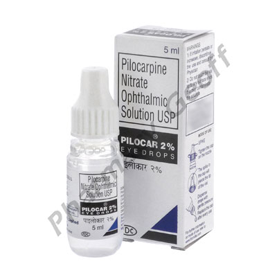 Pilocar 2% Eye Drops (Pilocarpine Nitrate USP) - 2% (5mL) 