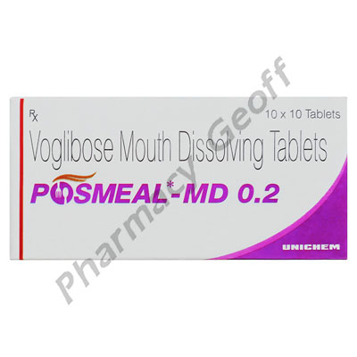 Posmeal MD (Voglibose) - 0.2mg (10 Tablets)