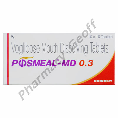 Posmeal MD (Voglibose) - 0.3mg (10 Tablets)