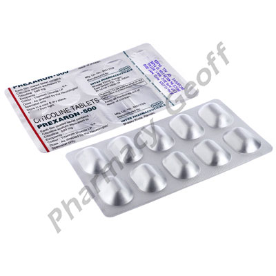 Prexaron 500 (Citicoline) - 500mg (10 Tablets) 
