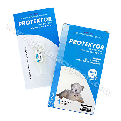 Protektor Spot-On (Fipronil Liquid) - 9.7% w/v (1 x 0.67ml pipette) 