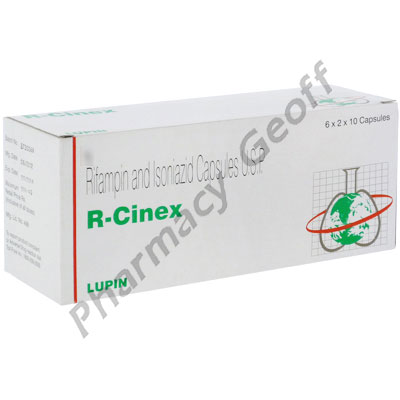 R-Cinex (Isoniazid/Rifampin) - 300mg/450mg (10 Capsules) 
