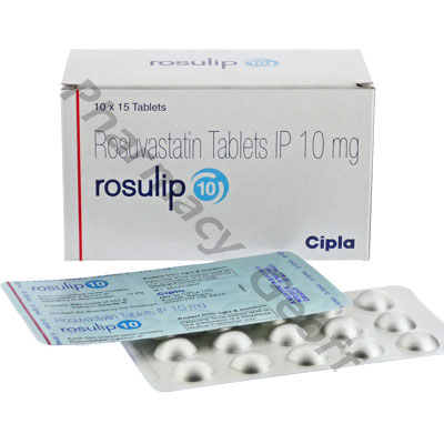 Rosulip (Rosuvastatin) - 10mg (15 Tablets)