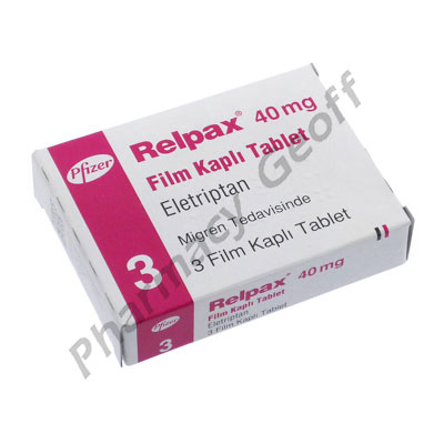 Relpax (Eletriptan) - 40mg (3 Tablets)