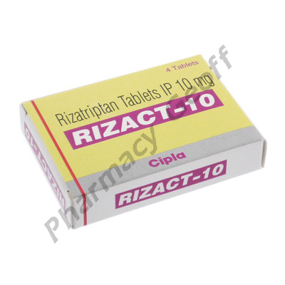 Rizact-10 (Riztriptan) - 10mg (4 Tablets) 