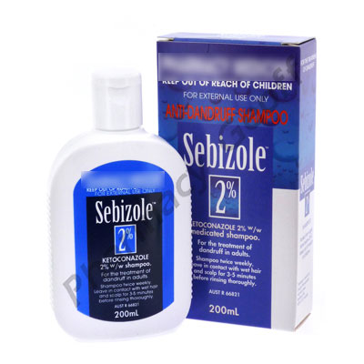 SEBIZOLE SHAMPOO - 2% (200ML BOTTLE) 