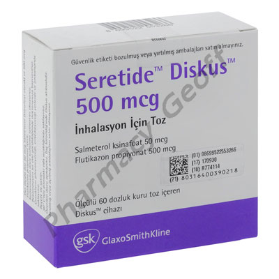 Seretide Diskus (Fluticasone Propionate/Salmeterol Xinafoate) - 500mcg/50mcg (60 Doses)