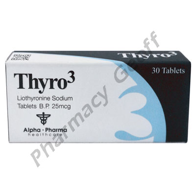 Thyro3 (Liothyronine Sodium) - 25mcg (30 Tablets) 