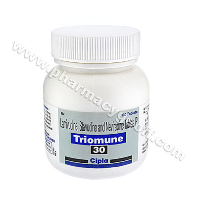 Triomune 30 (Stavudine/Lamivudine/Nevirapine) - 30mg/150mg/200mg (30 Tablets)