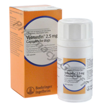 Vetmedin (Pimobendan) - 2.5mg (100 Capsules) 