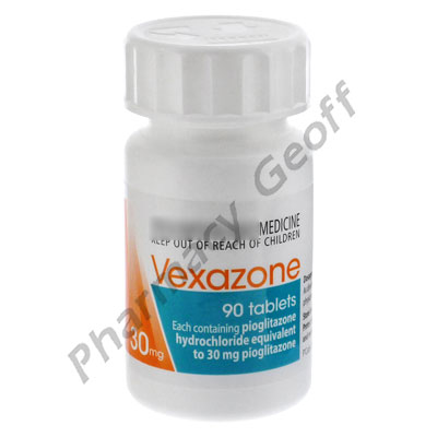 Vexazone (Pioglitazone Hydrochloride) - 30mg (90 Tablets)