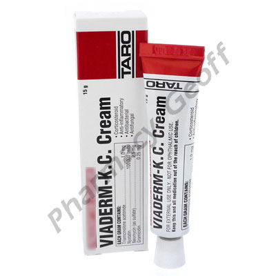 Viaderm KC Cream (Triamcinolone Acetonide) - 1mg (15g Tube)
