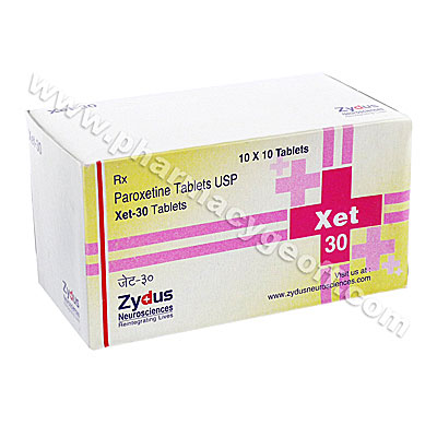 XET (GENERIC PAXIL) - 30MG (10 TABLETS) 