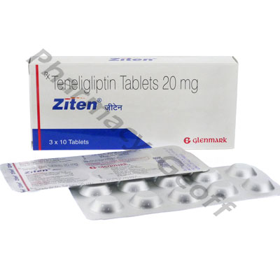 Ziten Teneligliptin 20mg 30 Tablets Diabetes Pharmacy Geoff