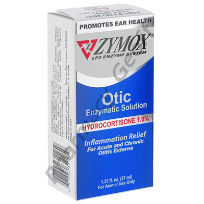 Zymox Otic HC 1.0% (Lactoperoxidase/Lysozyme/Lactoferrin/Hydrocortisone) - 1% (1.25oz)