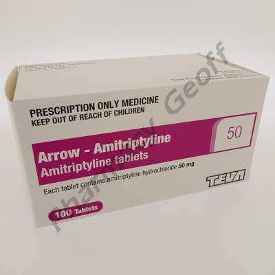 Arrow-Amitriptyline (Amitriptyline Hydrochloride) - 50mg (100 Tablets)