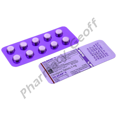 Cilacar 5 Cilnidipine 5mg 10 Tablets