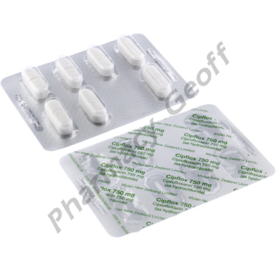 Cipflox (Ciprofloxacin Hydrochloride) - 750mg (28 Tablets)