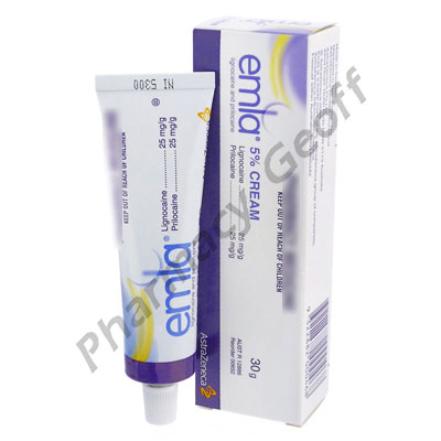 Emla Cream (Lignocaine/Prilocaine) - 5% (30g Tube)