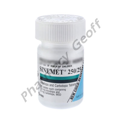 Sinemet (Carbidopa/Levodopa) - 25mg/250mg (100 Tablets)