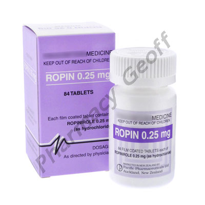 Ropin (Ropinirole Hydrochloride) - 0.25mg (84 Tablets)