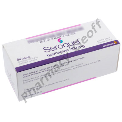 Seroquel (Quetiapine Fumarate) - 200mg (60 Tablets)