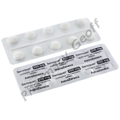 Seroquel (Quetiapine Fumarate) - 200mg (60 Tablets)