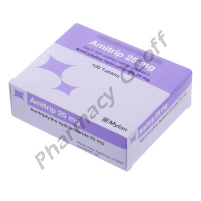 Amitrip (Amitriptyline Hydrochloride) - 25mg (100 Tablets)