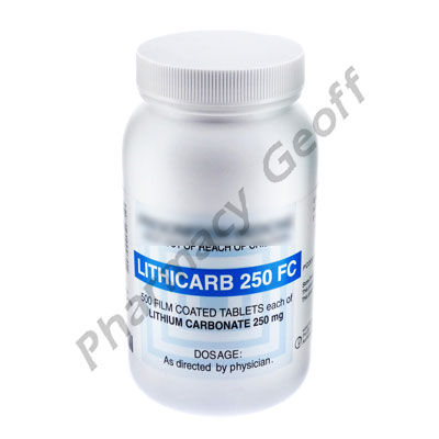 Lithicarb (Lithium Carbonate) - 250mg (500 Tablets)
