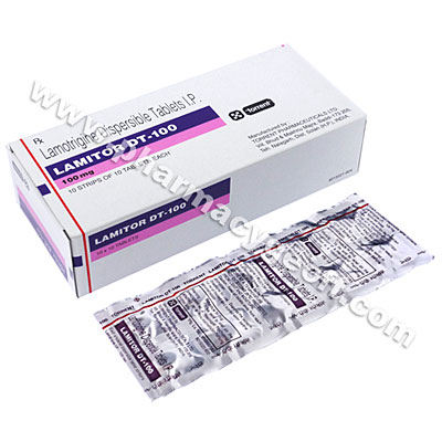 Lamitor DT (Lamotrigine) - 100mg (10 Tablets)