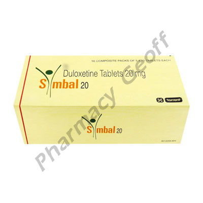 Symbal (Duloxetine Hydrochloride) - 20mg (10 Tablets)