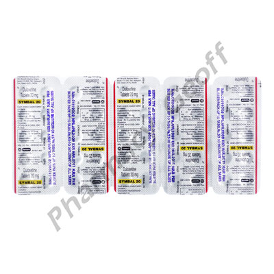 Symbal (Duloxetine Hydrochloride) - 20mg (10 Tablets)