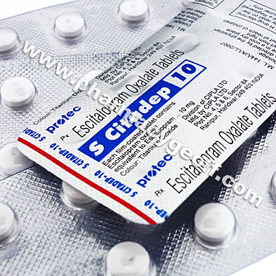 S Citadep (Escitalopram Oxalate) - 10mg (10 Tablets)