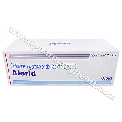 Alerid (Cetirizine Hydrochloride) - 10mg (10 Tablets Alerid (Cetirizine Hydrochloride) - 10mg (10 Tablets