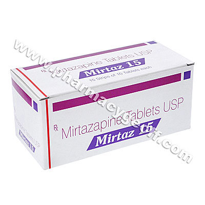 Mirtaz (Mirtazapine) - 15mg (10 Tablets)