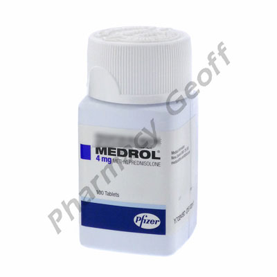 Medrol (Methylprednisolone) 4mg 100 tabs