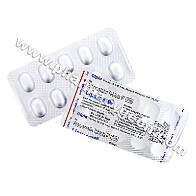 Lipvas (Atorvastatin Calcium) - 10mg (10 Tablets)