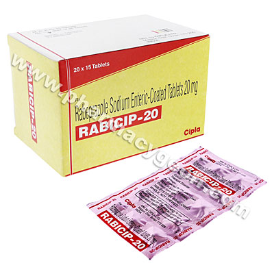Rabicip (Rabeprazole Sodium) - 20mg (15 Tablets)