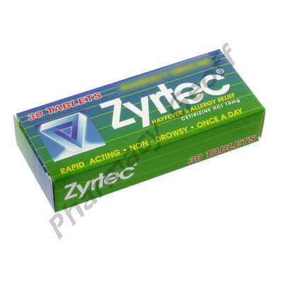 Zyrtec (Cetirizine) - 10mg (30 Tablets)